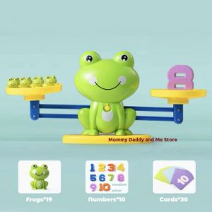 ERABICA Developmental games for kids  מיני חכם צפרדע איזון בקנה מידה ילדים מונטסורי מתמטיקה צעצוע דיגיטלי מספר לוח משחק חינוכי למידה צעצועי הוראת חומר