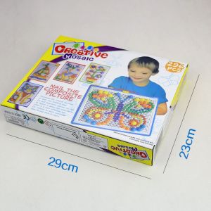 ERABICA Developmental games for kids  296 יחידות\סט תיבת-ארוז תבואה פטריות נייל חרוזים אינטליגנטי 3D משחקי פאזל פאזל לוח לילדים ילדים חינוכיים צעצועים