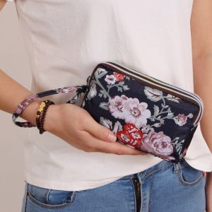 ERABICA Bag and wallets  3 רוכסן נשים עמיד למים ארנק סלולרי פאוץ תיק ארנק Wristlet תיק נשים של בד מטבע ארנק תיק נייד ארנק מצמד תיק