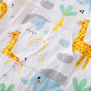 ERABICA Clothes for kids  HERBEEZA 2 Pcs תינוק בגדים לילד שזה עתה נולד סרבל קריקטורה תינוק Romper קיץ פיל סרבל לפעוטות בגדי זכר