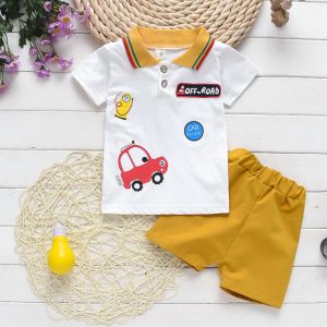 ERABICA Clothes for kids  קיץ תינוק בני בנות בגדי ספורט חולצה + ביב מכנסיים סטים ליילוד תינוק בני בנות בגדי יום הולדת סטי תינוקות